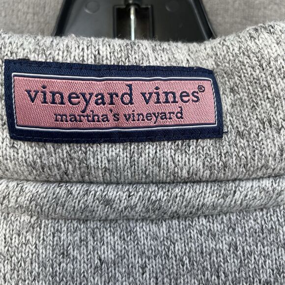 Vineyard Vines Fleece Shep Shirt Sweater Men’s XXL Gray 1/4 Zip Pullover - Picture 8 of 12